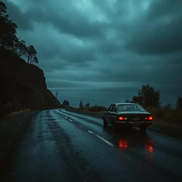 Abandoned car near Castaic Lake in a missing person case