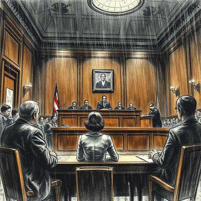 Courtroom illustration showing Velma Barfield during her 1978 murder trial